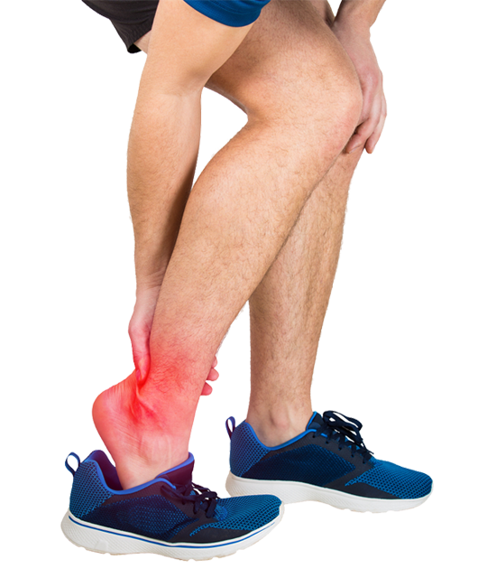 athlete experiencing joint pain in ankle